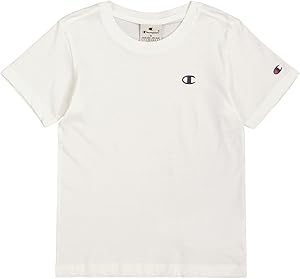 Champion Legacy Basics B-S-s Crewneck T-Shirt Kinder & Jungen, Weiß, 11-12 Jahre
