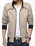 KIWEN Men's Cotton Casual Wear Outwear Coat Jacket