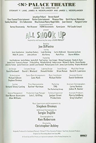 All Shook Up Broadway Playbill Cheyenne Jackson Curtis Holbrook Jenn Gambatese At Amazon S Entertainment Collectibles Store