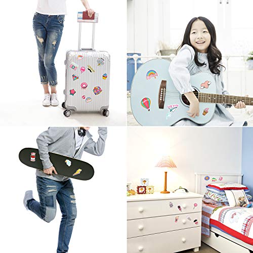 DECYOOL 110 Pcs Girls Cute Laptop Stickers Decal for Water Bottle Skateboard Luggage Motorcycle Phone Bicycle Guitar
