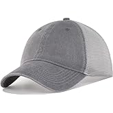 CYGTE Distressed Soft Trucker Hat | XL/XXL Available | Unstructured Vinatge Washed Snapback Baseball Cap for Men Women