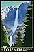 Lantern Press 9x12 Inch Art Print Wall D√©cor, Yosemite National Park, California, Yosemite Falls, Lithography