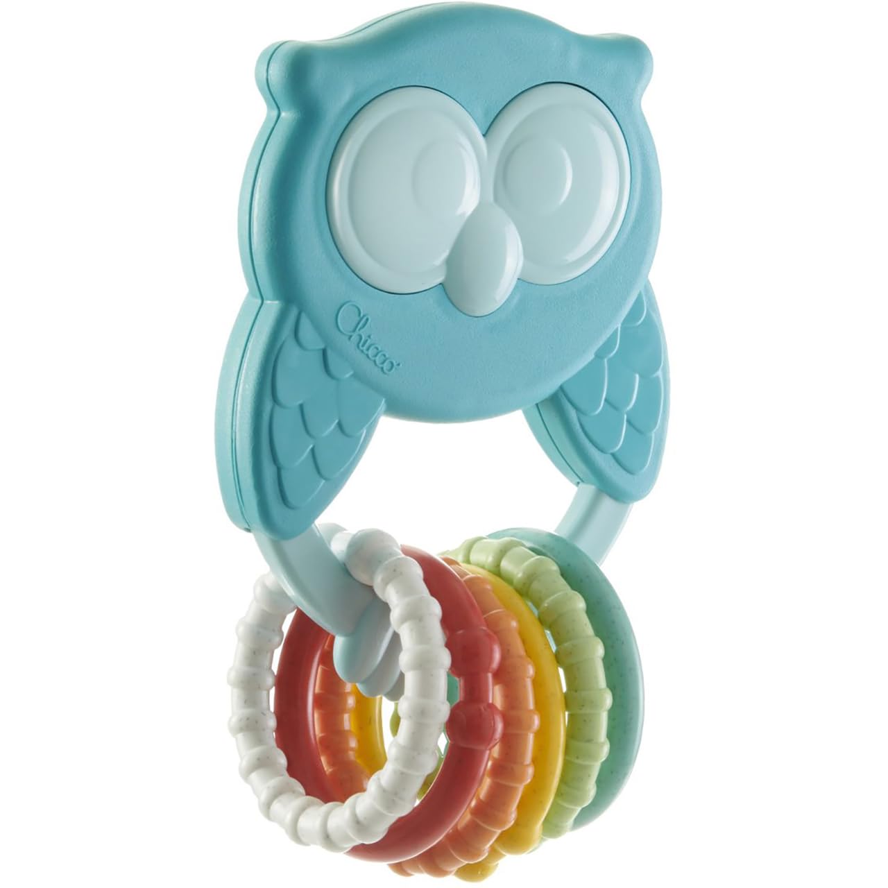 Chicco ECO+ Rattle Toy, Owly | Sustainable Baby Toy, Recycled Plastic, 3 months +