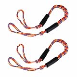 Jranter Bungee Dock Line Mooring Rope for Boat 3 ft, 2 Pieces
