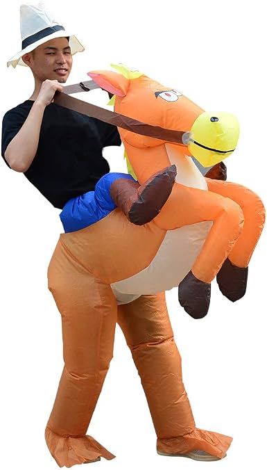 inflatable riding horse