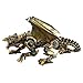 Design Toscano Steampunk Gothic Gear Dragon Statue, Bronze