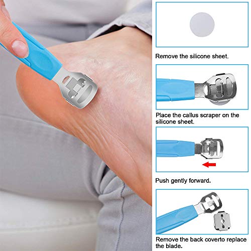 20 in 1 Professional Pedicure Tools Set, Foot Care Pedicure Kit Stainless Steel Foot Rasp Foot Dead Skin Remover Pedicure Kit for Men Women