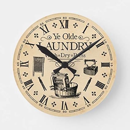 Amazon Com Laundry Room Wall Clock Decor For Bedroom