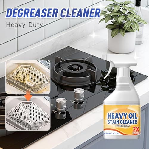 Uniiking® Kitchen Pots and Pan Cleaner, Multipurpose Foam Cleaner Spray, Grease Remover, Kitchen Heavy Oil Cleaner for Range Hood, Stove Top(100ml)
