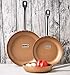 Deik Frying Pan Set, Non-Stick Ceramic Coated Copper Set 8