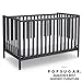 Delta Children Heartland 4-in-1 Convertible Crib - Greenguard Gold Certified, Charcoal Grey