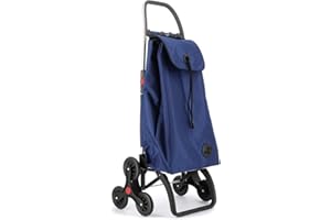 Rolser I-Max MF 6 Wheel Stair Climber Foldable Shopping Trolley - Klein