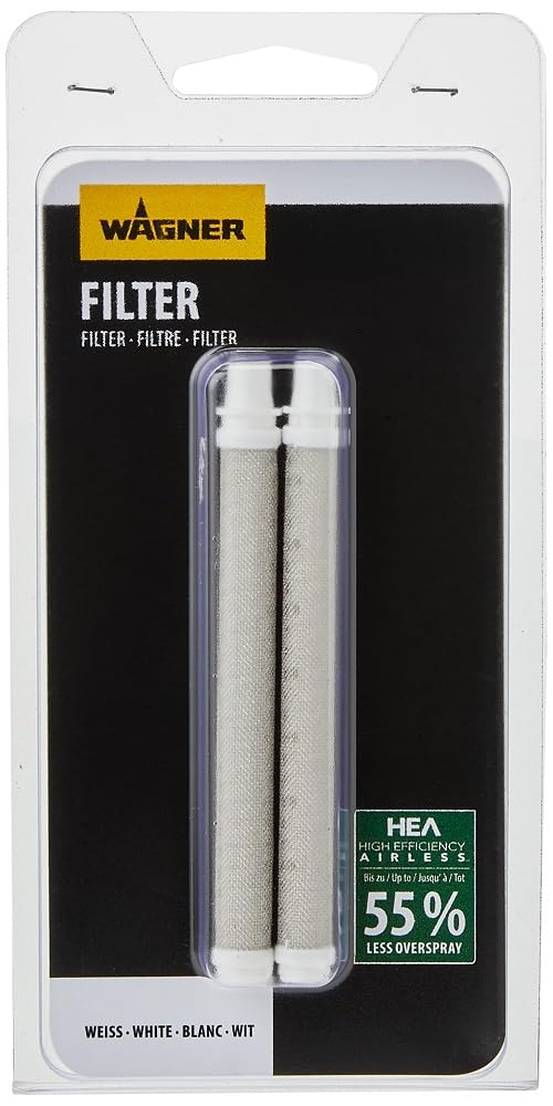 WAGNER Filter L-XXL for WAGNER Airless paint spray systems Control Pro 250M/250R/350M/350R, 2 pieces, white