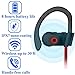 Workout Headphones - UPGRADED 2018 - Sport Headphones - Wireless Headphones - Best Wireless Earbuds - Running Headphones - Waterproof Headphones - IPX7 - w/ Mic Noise Cancelling - for Women Men