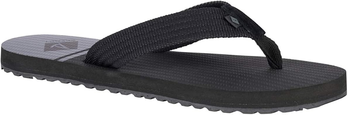 sperry black flip flops
