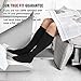 NEWZILL Compression Dress Sock (15-20mmHg) for Men & Women - Cotton Rich Comfortable Socks - Best Stockings for Business Casual, Running, Medical, Athletic, Edema, Diabetic (L/XL, Black)