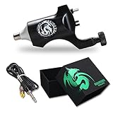 Dragonhawk Rotary Tattoo Machine Space Aluminum Machine for Tattoo Artists Coloring Black