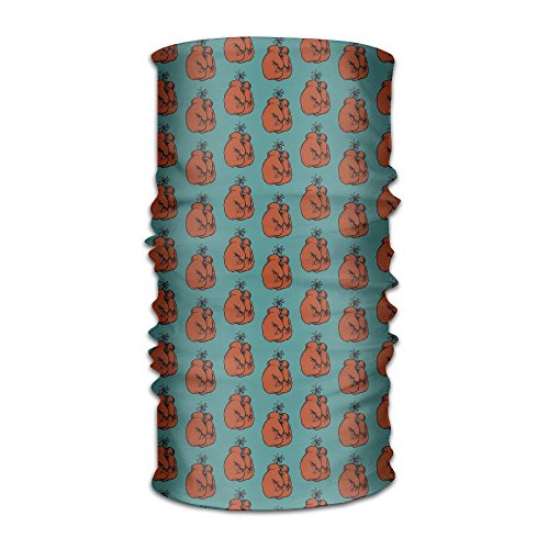 Men Women Red Boxing Gloves Daily Headscarf UV Protection Microfiber Sports Headwear Bandanas Sun Mask Multifunctional Headband Cycling Running Magic Scarf Outdoors