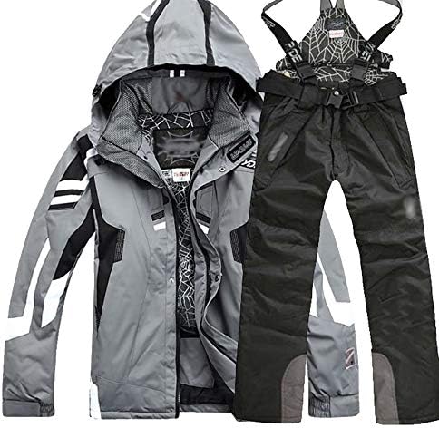 lovelifejoy Men's Winter Warm Ski Suit Jacket Coat + Pants Waterproof Snowboard Clothing Snowsuits Skiing Suits