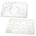 BCP Set of 2 Chemistry Chemical Lab Laboratory Geometry Technical Drawing Template Stencil
