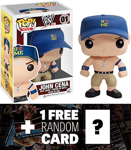 John Cena: Funko POP! x WWE Vinyl Figure + 1 FREE Official WWE Trading Card Bundle [34140]