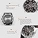 Skmei Men's Watches Built in Chronograph and Date with Black Leather Quartz Sports Casual Wrist Watch