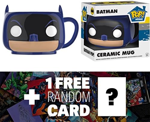 Batman: Funko POP! Home x Batman Mugs + 1 FREE Official DC Trading Card Bundle (21708)