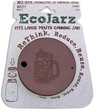 Ecojarz Silicone Coffee Drink Top for Wide Mouth Canning Jars