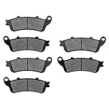 KMG 2002-2008 Honda VTX 1800 R Front + Rear Carbon Kevlar Organic NAO Brake Pads Set