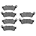 KMG 2002-2008 Honda VTX 1800 R Front + Rear Carbon Kevlar Organic NAO Brake Pads Set