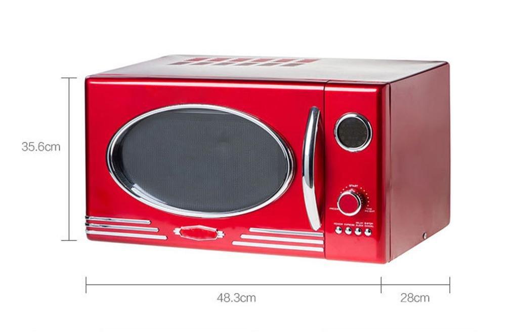 WX Metal Rojo Clásico Horno De Microondas Retro , Red , 48.3 ...