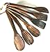 6 Piece Rosewood Kitchen Utensils: Wooden Spoon And Spatula Set With Unique And Elegant Design, Perfect For Serving, Mixing And Turning, Eco Friendly And Non Stick Cooking Tools