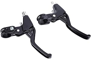 Brake Controller, 1 Pair Aluminium Alloy Mountain Bike Cycling Brake Level Handles 4 Colors (Black)