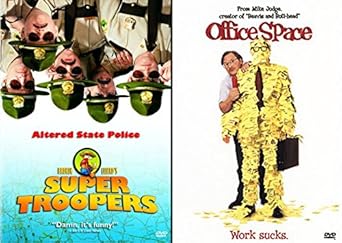 Amazon Com Office Space Super Troopers Double Feature Comedy Set 2 Goof Movie Bundle Dvd Christian Albrizio Aria Alpert Ron Livingston Jennifer Aniston Mike Judge Movies Tv