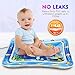 QPAU Tummy Time Water Playmat, Larger 28'' Tummy Time Inflatable Water Mat, Indoor Climbers and Play Activity Center for Baby Toys 3-6 Months