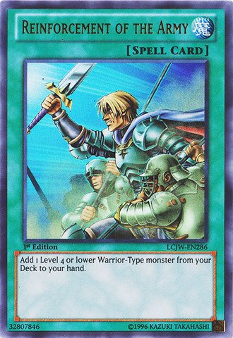 Yu-Gi-Oh! - Reinforcement of the Army (LCJW-EN286) - Legendary Collection 4: Joey's World - 1st Edition - Ultra Rare