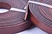 KONMAY 3 Meters 10.0x2.0mm Saddle Brown Soft Flat Real Cowhide Leather Cord/straps