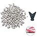 SUNHE YHK 110 Pieces 1/4 Inch Stainless Steel Track and Cross Country Spikes with Spike Wrench, Silver Color