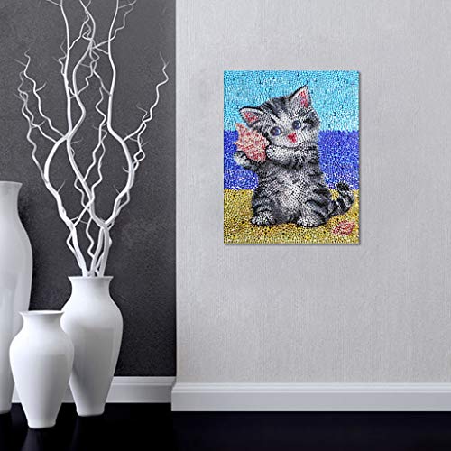 VVEEWUU 5D Diamond Painting by Number Kit Full Drill DIY Rhinestone