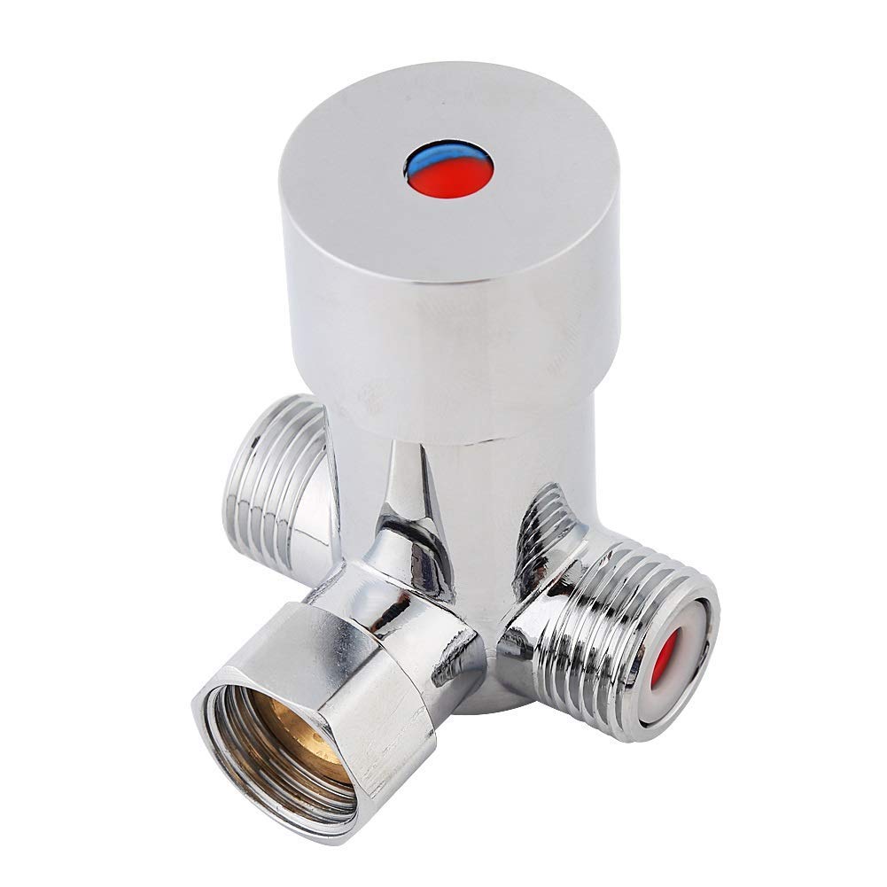 Hot Cold Water Valve - G1/2 Hot Cold Water Mixing Valve Thermostatic Mixer Temperature Control for Automatic Faucet