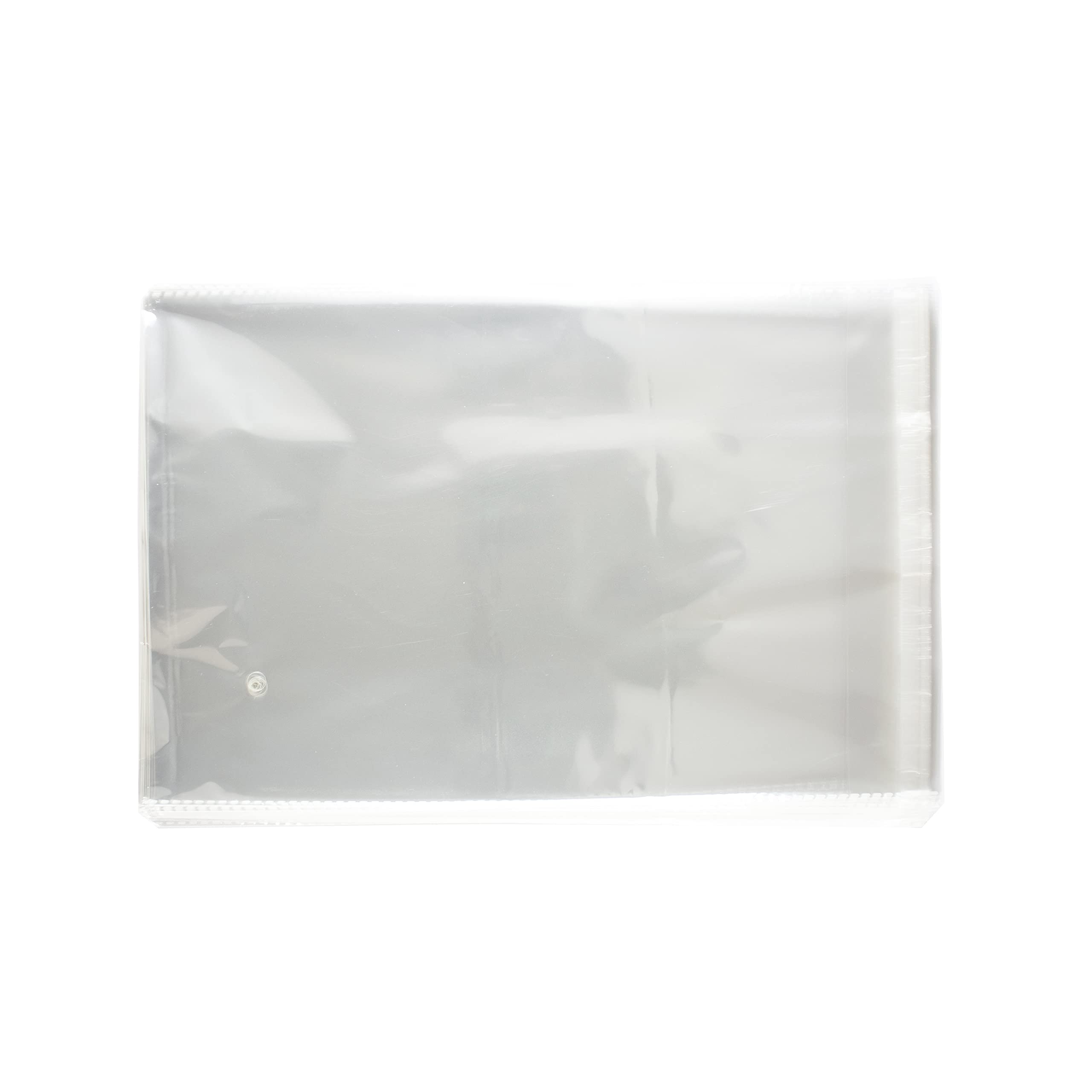 TaylorHe Pack of 100 Large Self Seal Clear Cello Bags Polypropylene (OPP) Cellophane Bags Strong 80 Micron Clear Packing Bags 35cm x 45cm + 4cm Lid