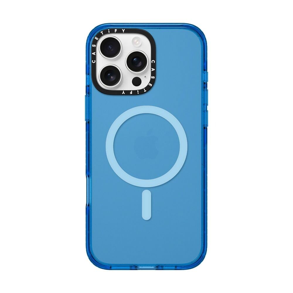CASETiFY Impact iPhone 16 Pro Max Case [Slim / 8.2 ft. 4X Military Grade Drop Protection/Compatible with Magsafe] - Sky Blue