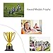 Biubee Pack of 72 Children's Golden Plastic Award Medals Trophy Set- 36Pcs Winner Medals Plus 36 Pcs Trophies for Sports, Competitions, Celebration and Party Favors