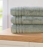 Bamboo Bath Sheet by Cariloha - Highly Absorbent - Odor Resistant - Moisture Wicking (Caribbean Mint)