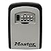 Locking Combination 5 Key Steel Box, 3 7/8w x 1 1/2d x 4 5/8h, Black/Silver, Sold as 1 Each