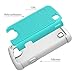 OEAGO LG Optimus Zone 3 Case, LG K4 LTE Case, LG Spree Case, LG Rebel Case - Shock-Absorption Dual Layer Defender Protective Cover for LG Optimus Zone 3 / LG K4 LTE/LG Spree/LG Rebel LTE - Teal