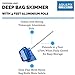 Aquatix Pro Pool Skimmer Net with Pole, 4ft Aluminum Telescopic Pole & Heavy Duty Fine Mesh Leaf Bag, Large Capacity, Best for Above Ground & Inground Swimming Pools, Hot Tub, Spa, Ponds, Complete Kit