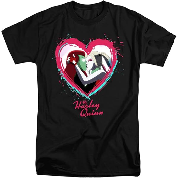 Amazon.com: Harley Quinn Animated Series Harley Ivy Kiss Unisex