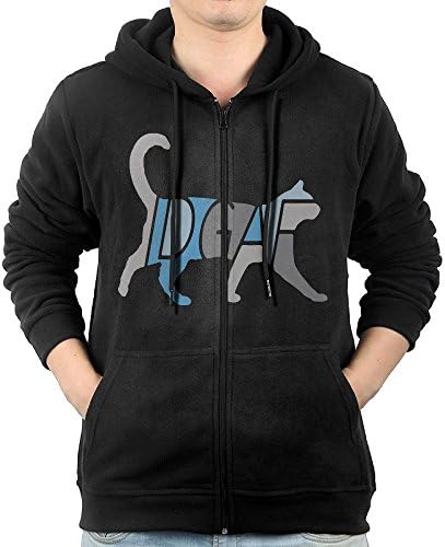 Men's IDGAF Hooded Sweatshirt Full Zip Hoodie With Pocket
