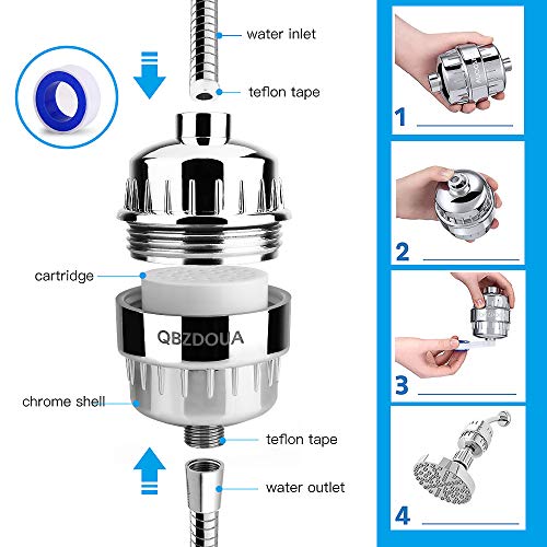 Shower Filter Water Softener Universal Head Purifier High Output Remove